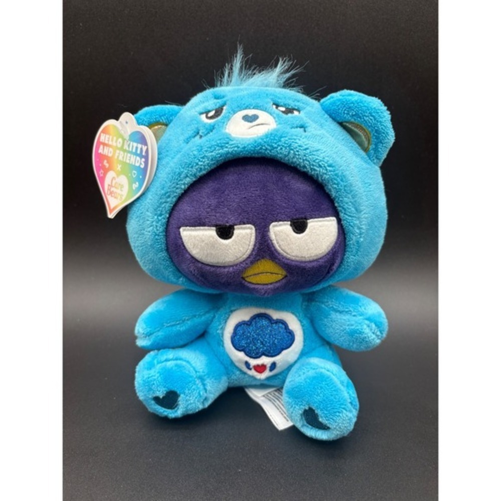 Sanrio Care Bears Badtz-Maru Grumpy Bear Plush Unisex 8in Blue New Collaboration